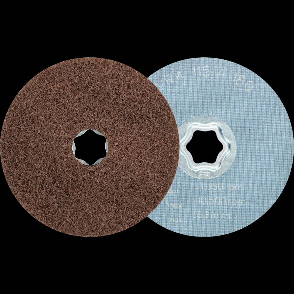 PFERD COMBICLICK® Surface Conditioning Disc Soft,4-1/2&#34;,180 Grit Medium,Aluminum Oxide<span class=' ItemWarning' style='display:block;'>Item is usually in stock, but we&#39;ll be in touch if there&#39;s a problem<br /></span>