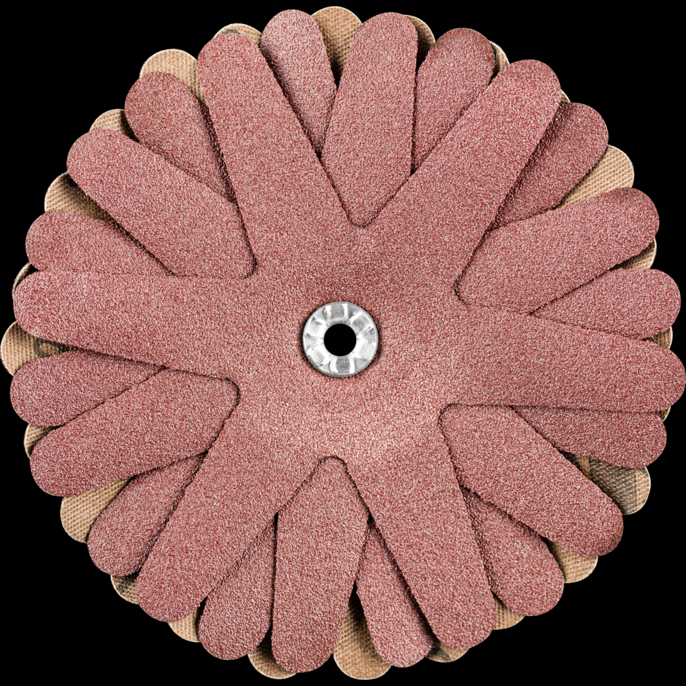 PFERD POLISTAR-TUBE Abrasive Star, 4&#34; dia, 8 Layers, 5mm Bore, 120 Grit,Aluminum oxide<span class=' ItemWarning' style='display:block;'>Item is usually in stock, but we&#39;ll be in touch if there&#39;s a problem<br /></span>