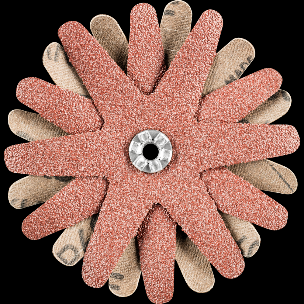 PFERD POLISTAR-TUBE Abrasive Star, 3-1/8&#34; dia,4 Layers,4mm Bore,60 Grit,Aluminum oxide<span class=' ItemWarning' style='display:block;'>Item is usually in stock, but we&#39;ll be in touch if there&#39;s a problem<br /></span>