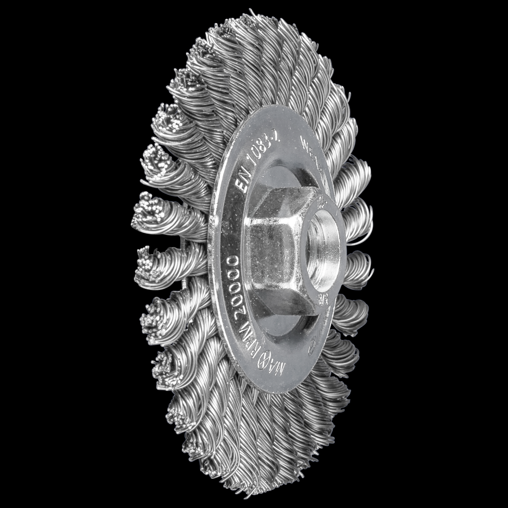 PFERD Stringer Bead Wheel Brush PSF 4&#34; Dia. .020 Carbon Steel 5/8-11&#34; Thread 10 Pack<span class=' ItemWarning' style='display:block;'>Item is usually in stock, but we&#39;ll be in touch if there&#39;s a problem<br /></span>
