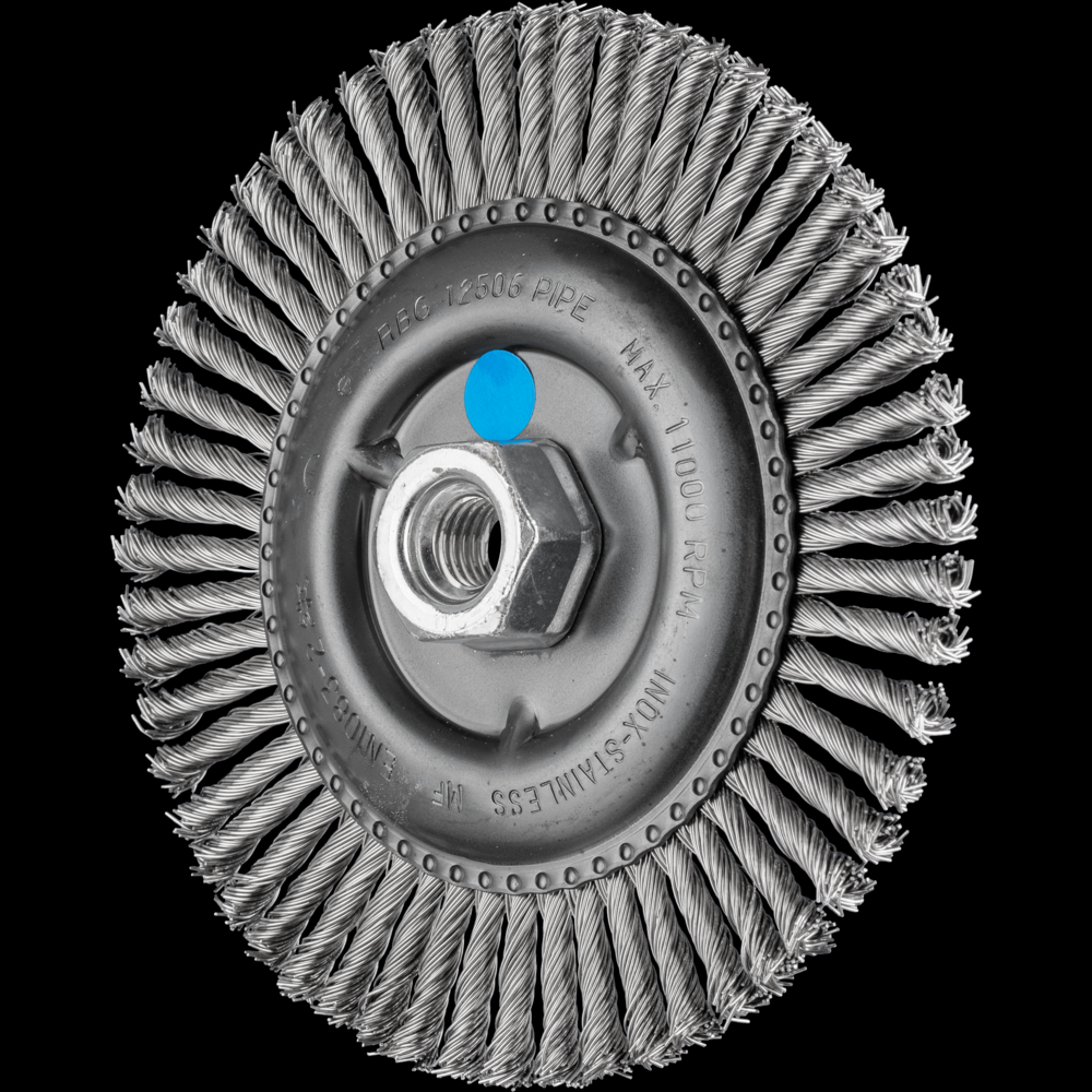 PFERD Stringer Bead Wheel Brush 6&#34; Dia .020 Stainless Steel 5/8-11&#34; Thread<span class=' ItemWarning' style='display:block;'>Item is usually in stock, but we&#39;ll be in touch if there&#39;s a problem<br /></span>