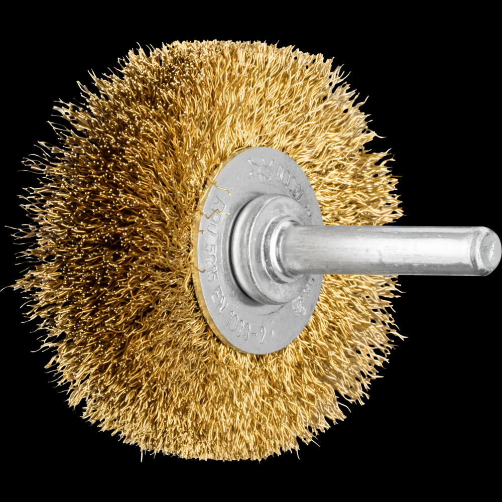 PFERD Crimped Mounted Wheel Brush 2&#34; Dia. .008 Stainless Steel 1/4&#34; Shank<span class=' ItemWarning' style='display:block;'>Item is usually in stock, but we&#39;ll be in touch if there&#39;s a problem<br /></span>
