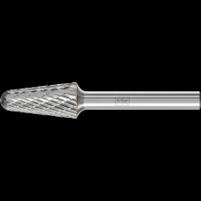 Pferd Inc. 21722346 - PFERD Carbide Bur SL-4 14° Taper TOUGH Double Cut 1/2" x 1-1/8" x 1/4" Shank