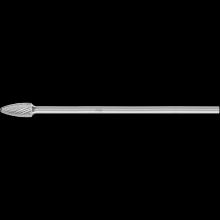 Pferd Inc. 21722754 - PFERD Carbide Bur SF-5L6 Tree Shape TOUGH Double Cut 1/2" x 1" x 1/4" Shank