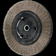 Pferd Inc. 79180368 - PFERD Crimped Wire Wheel Brush 6" Dia Narrow Face .006 Stainless Steel 5/8-1/2" Arbor
