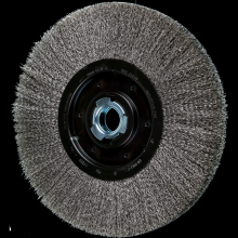Pferd Inc. 79181184 - PFERD Crimped Wire Wheel Brush 12" Dia Medium Face .014 Stainless Steel 2" Keyed Arbor