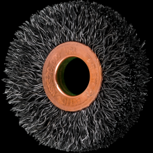 Pferd Inc. 79181529 - PFERD Tube Center Wire Wheel Brush 2" Dia. .012 Carbon Steel 1/2-3/8" Arbor