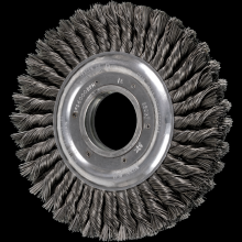 Pferd Inc. 79182037 - PFERD Standard Twist Knot Wire Wheel Brush 8" Dia. .023 Carbon Steel 2" Arbor