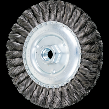 Pferd Inc. 79182471 - PFERD Standard Twist Knot Wire Wheel Brush 6" Dia. .014 Carbon Steel 5/8-11" Thread