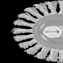 Pferd Inc. 79182604 - PFERD Stringer Bead Wheel Brush 4-7/8" Dia .020 Stainless Steel 5/8-11" Thread