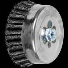 Pferd Inc. 79182725 - PFERD COMBITWIST® Knot Wire Cup Brush 6" Dia. .023 Carbon Steel 5/8-11" Thread
