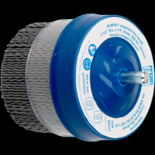Pferd Inc. 79184257 - PFERD M-BRAD® Mounted Disc Brush 2-1/2" Dia. .040/120 Grit SiC 1/4" Shank