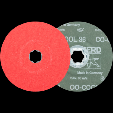 Pferd Inc. 64193103 - PFERD COMBICLICK® Fiber Disc, 5" Dia, 36 Grit, Ceramic oxide CO-COOL