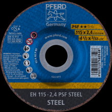 Pferd Inc. 61740122 - PFERD Cut-Off Wheel, 4-1/2" x 3/32 x 7/8, PSF STEEL, T27, Aluminum oxide