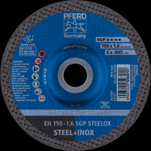 Pferd Inc. 69120775 - PFERD Cut-Off Wheel, 6" x .045 x 7/8, SGP STEELOX, T27, Aluminum oxide