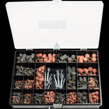 Pferd Inc. 49606500 - PFERD POLICAP® Seamless Abrasive Cap Set, 650 Pieces, Assorted Shapes, Aluminum oxide