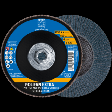 Pferd Inc. 69300872 - PFERD Flap Disc, 6" x 5/8-11, Z PSF EXTRA STEELOX, 120 Grit, T29, Conical, Zirconia