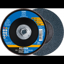 Pferd Inc. 69300650 - PFERD Flap Disc, 6" x 5/8-11, Z PSF STEELOX, 40 Grit, T29, Conical, Zirconia
