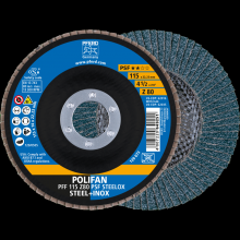 Pferd Inc. 67668115 - PFERD Flap Disc, 4-1/2" x 7/8, Z PSF STEELOX, 80 Grit, T27, Flat, Zirconia