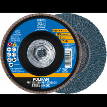Pferd Inc. 69300584 - PFERD Flap Disc, 5" x 5/8-11, Z PSF STEELOX, 60 Grit, T27, Flat, Zirconia