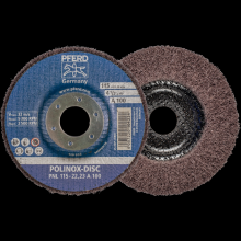 Pferd Inc. 44692258 - PFERD POLINOX® Fibre-backing disc, 4-1/2" 3/4 x 7/8, Radial, 100 Grit, Aluminum oxide