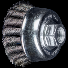 Pferd Inc. 47701722 - PFERD Knot Wire Cup Brush PSF 2-3/4" Dia. .020 Carbon Steel 5/8-11" Thread 10 Pack