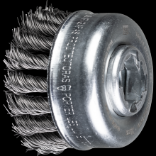 Pferd Inc. 43305028 - PFERD Knot Wire Cup Brush 2-3/4" Dia. .020 Stainless Steel X-LOCK