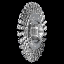 Pferd Inc. 47701719 - PFERD Stringer Bead Wheel Brush PSF 4" Dia. .020 Carbon Steel 5/8-11" Thread 10 Pack