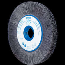Pferd Inc. 79184189 - PFERD M-BRAD® Composite Wheel Brush 12" Dia. .040/80 Grit Ceramic Oxide 2" Keyed Arbor