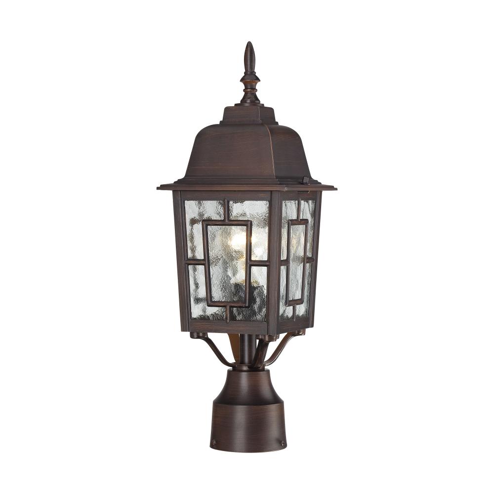 BANYAN 1 LGT 17&#34; OUTDOOR POST<span class=' ItemWarning' style='display:block;'>Item is usually in stock, but we&#39;ll be in touch if there&#39;s a problem<br /></span>
