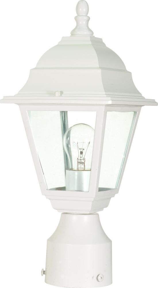 BRITON 1 LT 14&#34; POST LANTERN<span class=' ItemWarning' style='display:block;'>Item is usually in stock, but we&#39;ll be in touch if there&#39;s a problem<br /></span>