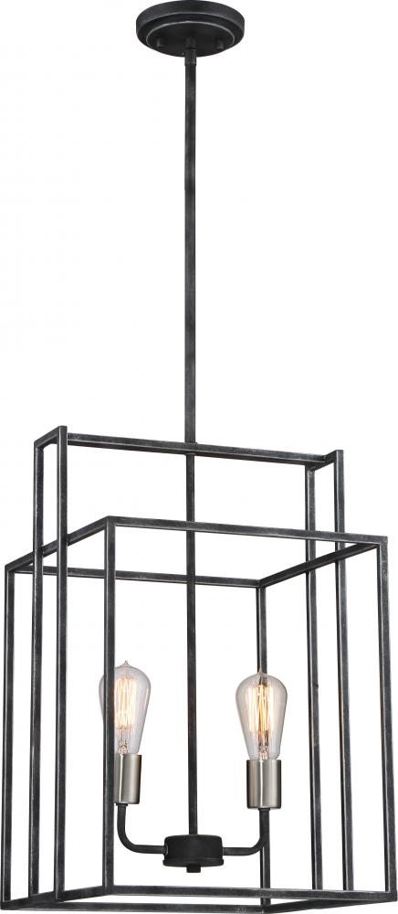 LAKE 2 LIGHT 14&#34; SQUARE PEND<span class=' ItemWarning' style='display:block;'>Item is usually in stock, but we&#39;ll be in touch if there&#39;s a problem<br /></span>