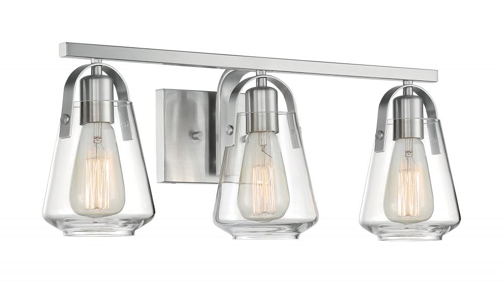SKYBRIDGE 3 LIGHT VANITY<span class=' ItemWarning' style='display:block;'>Item is usually in stock, but we&#39;ll be in touch if there&#39;s a problem<br /></span>