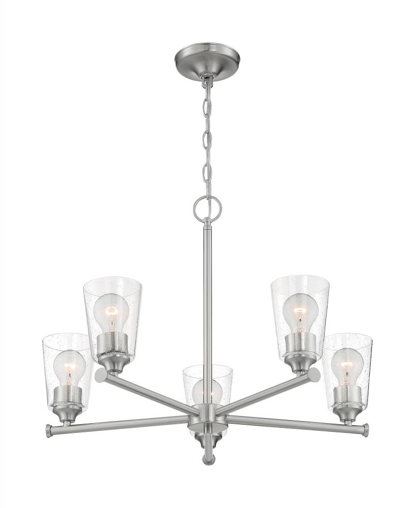 BRANSEL 5 LIGHT CHANDELIER<span class=' ItemWarning' style='display:block;'>Item is usually in stock, but we&#39;ll be in touch if there&#39;s a problem<br /></span>