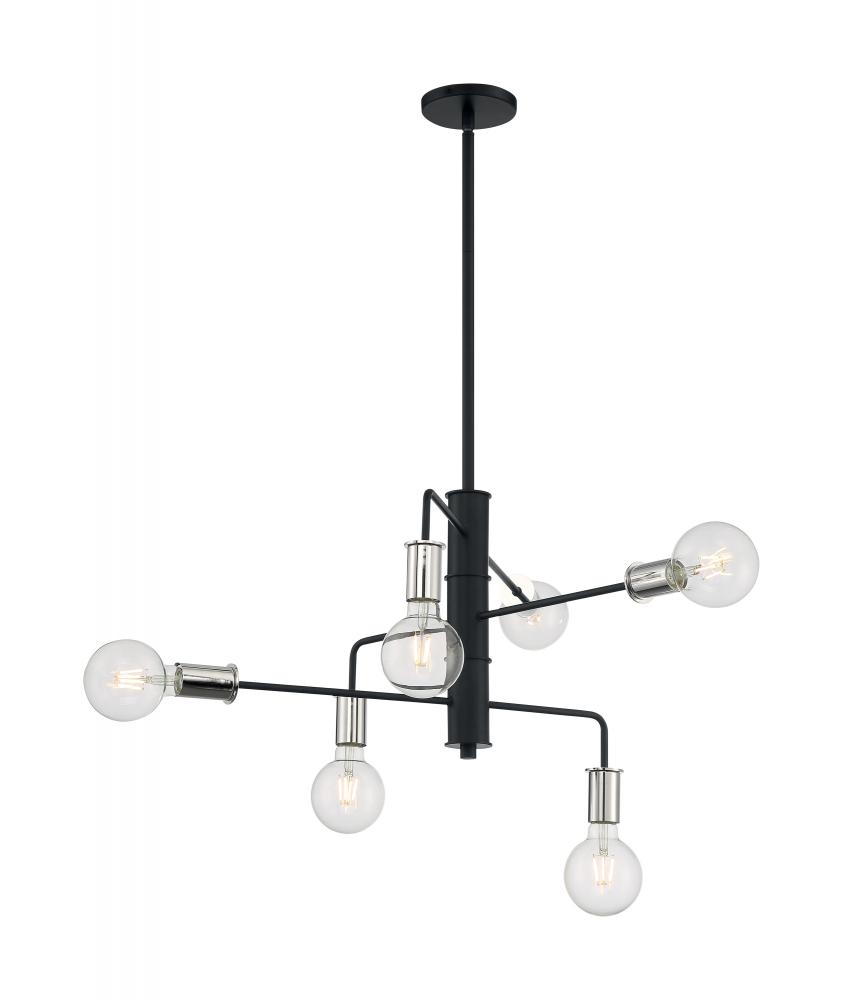 RYDER 6 LIGHT CHANDELIER<span class=' ItemWarning' style='display:block;'>Item is usually in stock, but we&#39;ll be in touch if there&#39;s a problem<br /></span>
