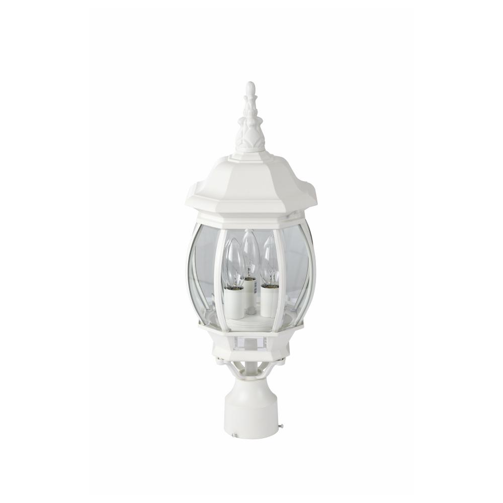 CENTRAL PARK 3 LT POST LANTERN<span class=' ItemWarning' style='display:block;'>Item is usually in stock, but we&#39;ll be in touch if there&#39;s a problem<br /></span>