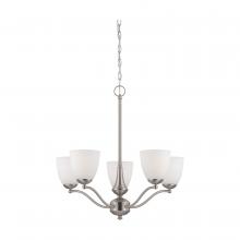 Nuvo 60/5035 - PATTON 5 LIGHT CHANDELIER/UP