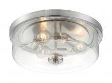 Nuvo 60/7169 - SOMMERSET 3 LIGHT FLUSH MOUNT