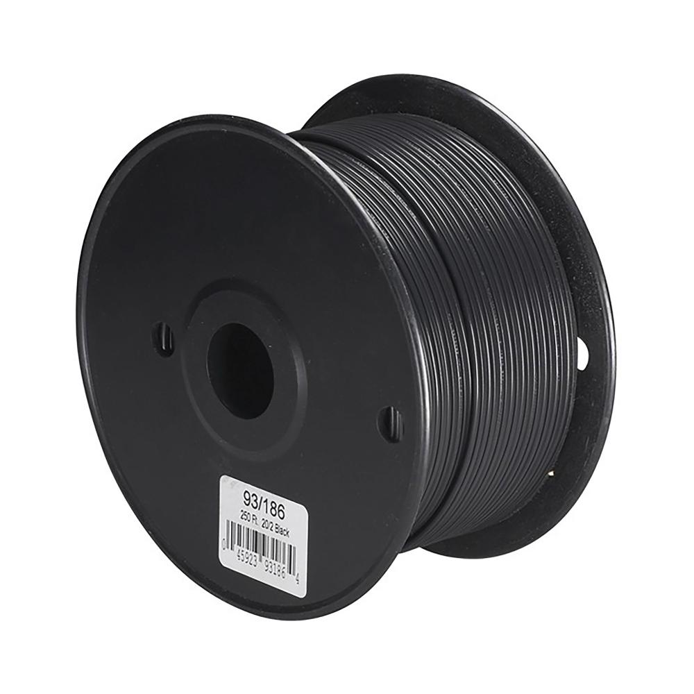 20/2 BLACK WIRE 250 FT.<span class=' ItemWarning' style='display:block;'>Item is usually in stock, but we&#39;ll be in touch if there&#39;s a problem<br /></span>