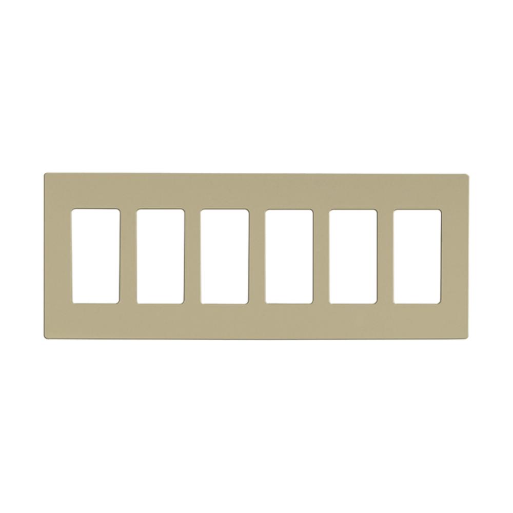 CLARO 6 GANG WALLPLATE IV<span class=' ItemWarning' style='display:block;'>Item is usually in stock, but we&#39;ll be in touch if there&#39;s a problem<br /></span>
