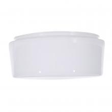 Satco 50/335 - 8" WHT DRUM GLASS
