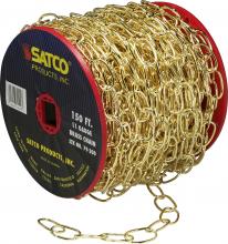 Satco 79/200 - 150'REEL BR FIN 11 GAUGE CHAIN