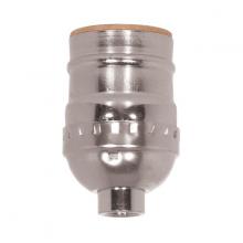 Satco 80/1011 - NI SHORT KEYLESS SKT. 1/8 CAP