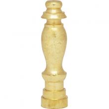 Satco 90/130 - 2" FINIAL BRASS FINISH