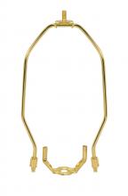 Satco 90/220 - 8" BRASS LIGHT DUTY HARP AND
