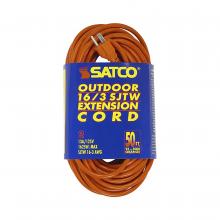 Satco 93/5006 - 50 FT 16-3 SJTW ORANGE CORD