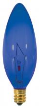 Satco S3218 - 25W CAND TORP BLUE