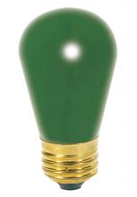 Satco S3962 - 11S14 GREEN 4-PACK