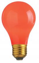 Satco S4980 - 40W A19 CERAMIC RED 130V