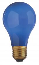 Satco S4985 - 60W A19 CERAMIC BLUE 130V